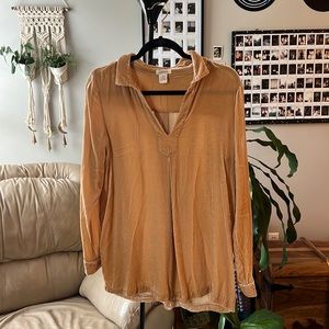 Sundance gold velvet tunic